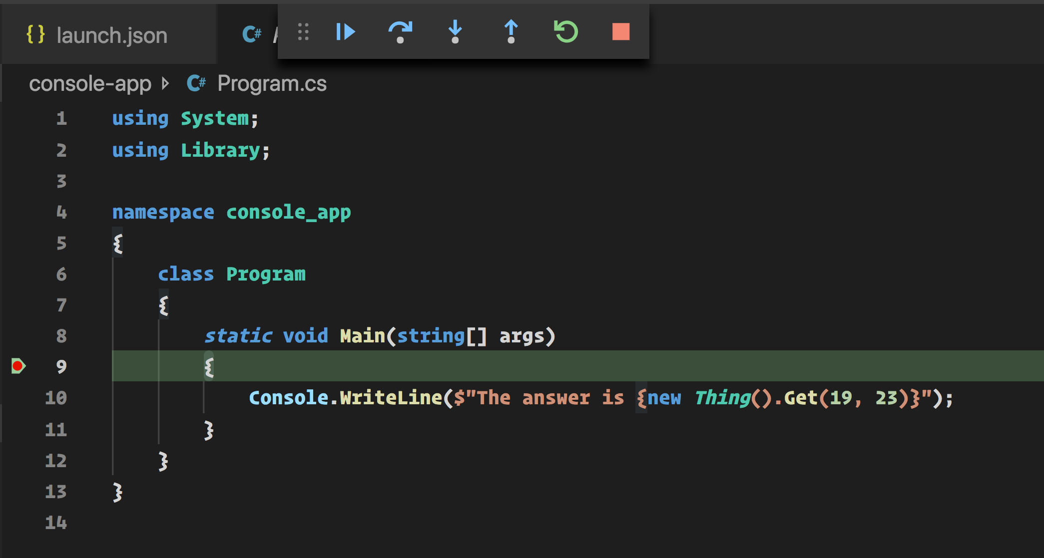 program in c# for beginners on mac